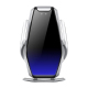Chargeur Sans Fil Voiture Support Téléphone Induction Infrarouge Rotation 360 Degrés Compatibilité 4 à 6.5 Pouces Argenté - w...