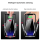 Chargeur Sans Fil Voiture Support Téléphone Induction Infrarouge Rotation 360 Degrés Compatibilité 4 à 6.5 Pouces Argenté - w...