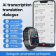 Bracelet Enregistreur Vocal IA Pour Réunions Traduction De 93 Langues Transcription En Temps Réel 16 Go Et 12 H D’Autonomie -...