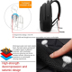 Sac À Dos Ordinateur Multifonctionnel Noir Avec Port USB Résistant À L'eau Et Aux Déchirures - www.yonis-shop.com