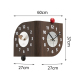 Horloge Murale D’Angle Double Face À Quartz Silencieuse Pour Salon Et Couloir Avec Deux Cadrans Indépendants Sans Perçage - w...