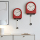 Horloge Murale À Pendule Décorative Silencieuse Crème Pour Salon Design Arqué Grand Format 64 X 29 Cm - www.yonis-shop.com