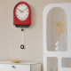 Horloge Murale À Pendule Décorative Silencieuse Crème Pour Salon Design Arqué Grand Format 64 X 29 Cm - www.yonis-shop.com