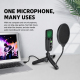 Microphone À Condensateur USB Cardioïde 192 kHz 24 Bits Avec Pied Et Filtre Antipop - www.yonis-shop.com