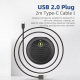 Microphone À Condensateur USB De Bureau Omnidirectionnel Avec Échantillonnage 192 kHz 24 Bits Et Écoute Casque Ou Enceintes -...