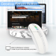 Souris Sans Fil 2400DPI Dual Mode 2.4GHz Bluetooth 5.1 Métallique Grise Haute Précision 6 Boutons Mute Design Longue Durée Ba...