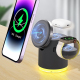Chargeur Sans Fil Magnétique Pliable 4 en 1 avec Lumière LED et Charge Rapide 15W - www.yonis-shop.com