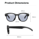 Lunettes Connectées Avec Caméra 8 Mégapixels Appels Bluetooth Assistant Vocal IA Et Traduction Multilingue - www.yonis-shop.com