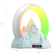 Lumière Ambiante Innovante Avec Chargeur Sans Fil Réveil Intelligent Et Enceinte Bluetooth - www.yonis-shop.com