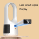 Ventilateur Vertical Sans Pales Portable USB Rechargeable Avec Affichage LED 6 Vitesses Et Batterie Intégrée 2000 mAh - www.y...