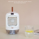 Rafraîchisseur D’Air Portable Avec Brumisation Oscillation Automatique Lumière Nocturne Et Affichage Numérique 250 Ml - www.y...