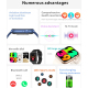 Montre Connectée Sportive Avec Appel Bluetooth Surveillance Santé Complète Étanche Autonomie 7-10 Jours - www.yonis-shop.com