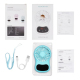 Mini Ventilateur De Bureau USB Avec Horloge Silencieux Portable Batterie 800 mAh - www.yonis-shop.com
