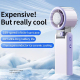 Ventilateur Portable Pliable À Main Avec Affichage Numérique Batterie 3600 mAh 199 Vitesses Et Mode Tour De Cou - www.yonis-s...
