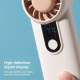Mini Ventilateur À Main Haute Vitesse Avec Affichage Numérique 5 Vitesses Batterie 2000 mAh Et Port Type C - www.yonis-shop.com