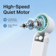 Mini Ventilateur Portable 199 Vitesses Écran LED Molette Surface Céramique Rafraîchissante Batterie 3000mAh Pliable - www.yon...