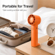Mini Ventilateur Portable Rechargeable Avec Support De Bureau Moteur 10000 Tours Par Minute USB C 2 Modes Compact - www.yonis...