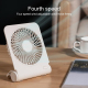 Ventilateur De Bureau Fin Rechargeable USB-C 4 Vitesses Batterie 1800 mAh Support Orientable Antidérapant - www.yonis-shop.com