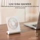 Ventilateur De Bureau Fin Rechargeable USB-C 4 Vitesses Batterie 1800 mAh Support Orientable Antidérapant - www.yonis-shop.com