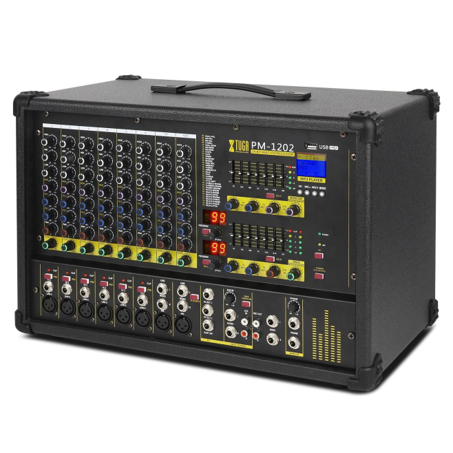 Table De Mixage 900W 10 Canaux Avec Amplificateur Puissant Et Processeur Multi-FX Pour DJ Et Scène - www.yonis-shop.com