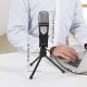 Microphone Haute Sensibilité Avec Support Mobile Réduction De Bruit Pour Ordinateur Et Téléphone - www.yonis-shop.com