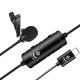 Microphone USB-C Lavalier Omnidirectionnel Plug And Play Avec Réduction De Bruit Pour Enregistrements Interviews Et Conférenc...