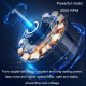 Mini Ventilateur Portable Rechargeable USB Type C À 5 Vitesses Avec Affichage Numérique Et Support Pliable - www.yonis-shop.com