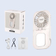 Mini Ventilateur Portable Avec Refroidissement Par Compresse Froide Pliable À 180° USB 3 Vitesses Batterie 2000 mAh - www.yon...