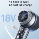 Ventilateur Turbine Portable Pour Rafraîchissement Moteur Brushless 120 Vitesses Souffle À 9 Mètres Par Seconde Batterie 2000...