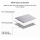 Sacoche Ordinateur Portable Étanche Et Protectrice Pour Laptop 13.3 Pouces En Polyester Gris Avec Poignée Télescopique Confor...