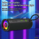 Enceinte Bluetooth Étanche Extérieure Rouge Avec Lumières LED Magiques et Appel Mains-Libres - www.yonis-shop.com
