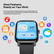 Montre Connectée Sport Avec Appels Bluetooth Écran Haute Résolution IP68 Suivi Cardiaque Oxygène Sanguin Sommeil Et Autonomie...