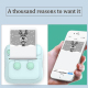 Mini Imprimante Thermique Bluetooth Portable Avec Lumière Ambiante Colorée et Batterie Rechargeable - www.yonis-shop.com