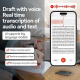 Enregistreur Vocal Intelligent Ultra Fin Avec Écran 0,42 Pouce Mémoire 8 Go Compatible Application AIREC‑APP Noir - www.yonis...