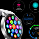 Montre Connectée Écran 1.35 Pouces Appels Bluetooth Surveillance Santé 24H Plus de 150 Modes Sportifs Noir Silicone - www.yon...