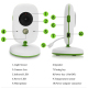 Babyphone Vidéo Sans Fil Écran LCD 2,4 Pouces Microphone Haut-Parleur Intégré Vision Nocturne Blanc - www.yonis-shop.com