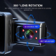 Dashcam 3 Lenses 1080P Vision Nocturne Enregistrement Vidéo 360 Degrés Détection De Mouvement 12MP 3 Pouces Écran 128G Carte ...