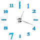 Horloge Miroir DIY Créative 3D A Monter Soi-Même Autocollants Mur 120 x 120 cm Jaune - www.yonis-shop.com
