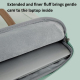 Sacoche Ordinateur Portable 14-15 Pouces en Tissu Oxford Imperméable et Résistante avec Bandoulière Amovible et Poignée Ergon...