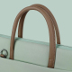 Sacoche Ordinateur Portable 14-15 Pouces en Tissu Oxford Imperméable et Résistante avec Bandoulière Amovible et Poignée Ergon...