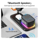 Chargeur Sans Fil Magnétique 5 En 1 Avec Enceinte Bluetooth Veilleuse Et Réveil Support Rotatif 25° - www.yonis-shop.com
