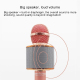 Microphone Android iOS Karaoké Bluetooth Fréquence 10 kHz Puissance 5W Enregistreur Or Jaune - www.yonis-shop.com