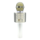 Microphone Android iOS Karaoké Bluetooth Fréquence 10 kHz Puissance 5W Enregistreur Argent - www.yonis-shop.com