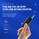 Microphone Sans Fil UHF Rechargeable Avec Récepteur 50 Mètres Réduction De Bruit Et 2 Canaux - www.yonis-shop.com
