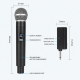 Kit De Deux Microphones Sans Fil À Main 2.4 GHz Avec Récepteur Portée 50 M Et Verrouillage Du Bruit - www.yonis-shop.com