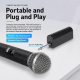 Kit De Deux Microphones Sans Fil À Main 2.4 GHz Avec Récepteur Portée 50 M Et Verrouillage Du Bruit - www.yonis-shop.com
