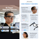 Lunettes De Soleil Connectées Avec Caméra 8MP Vidéo 1200P Assistant Vocal IA Chat GPT Transfert WiFi Audio HiFi - www.yonis-s...