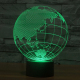 Lampe de Décoration 3D Globe Terrestre 7 Couleurs Lumière LED Tactile 0.5W Interrupteur Tactile Chambre Salon Couloir - www.y...