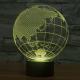 Lampe de Décoration 3D Globe Terrestre 7 Couleurs Lumière LED Tactile 0.5W Interrupteur Tactile Chambre Salon Couloir - www.y...