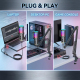 Microphone USB À Condensateur Pour Gaming Et Streaming Avec Réduction Du Bruit Éclairage RGB Et Kit Bras Articulé - www.yonis...